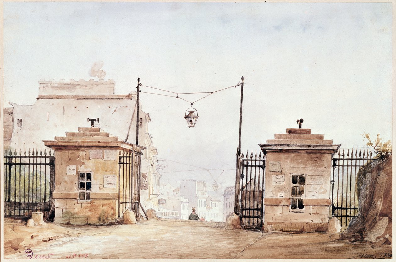 De Barriere de Menilmontant door Pierre Luc Charles Ciceri