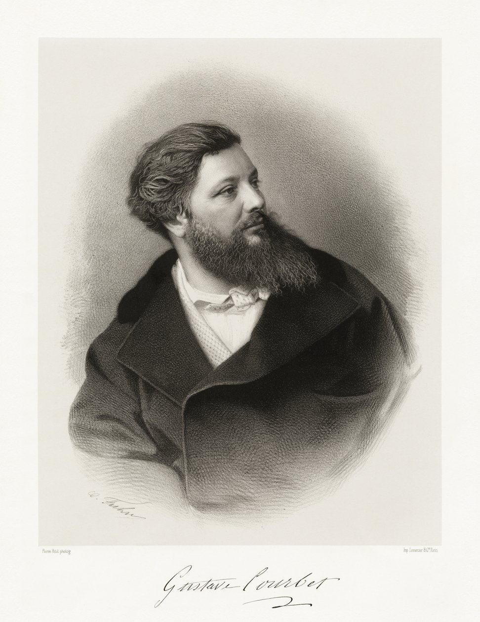 Gustave Courbet door Pierre Petit