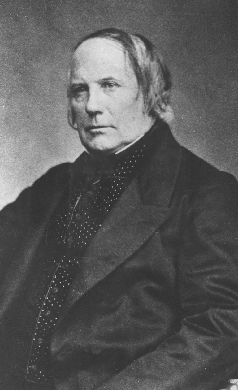 Portret van Edgar Quinet door Pierre Petit