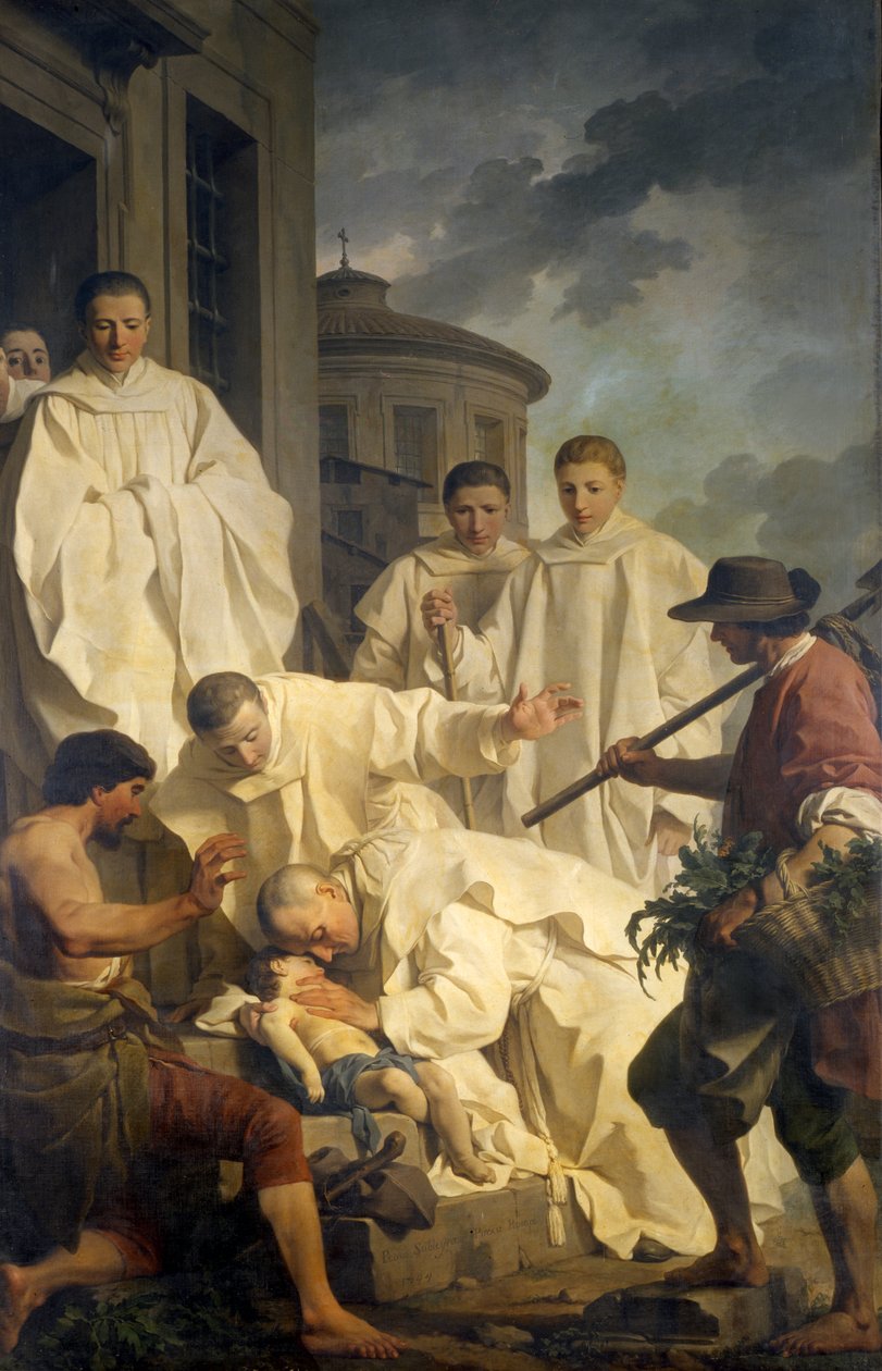 Het Wonder van St. Benedictus, 1744 door Pierre Subleyras