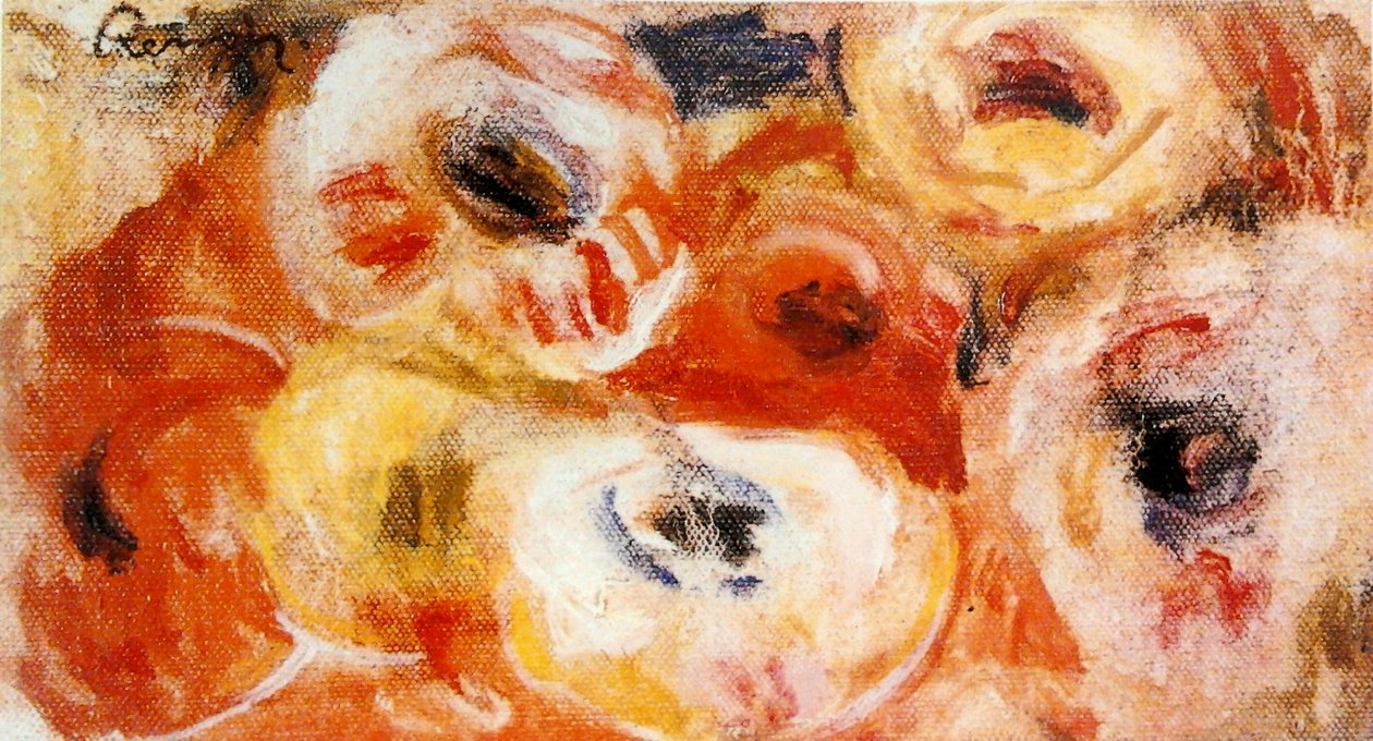 Anemonen door Pierre-Auguste Renoir
