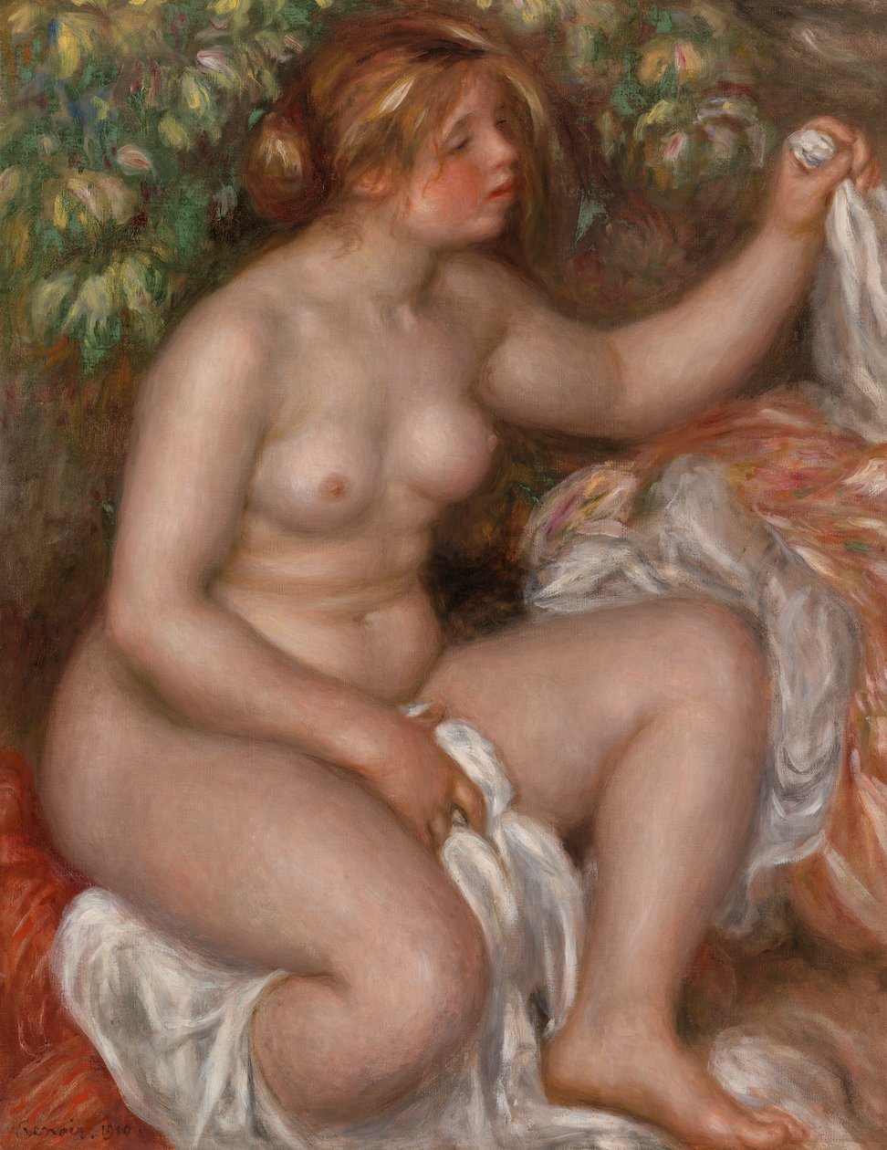 Na het Bad door Pierre-Auguste Renoir