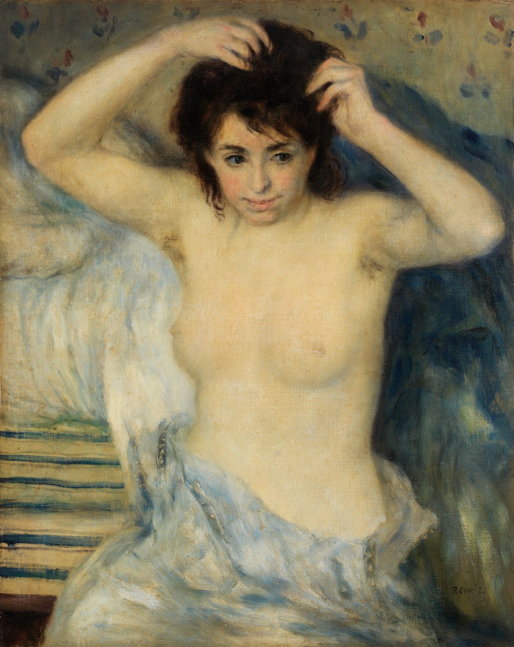 Voor het bad door Pierre-Auguste Renoir