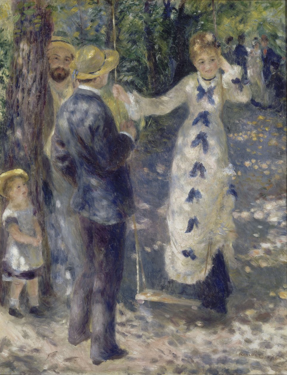 De schommel door Pierre-Auguste Renoir