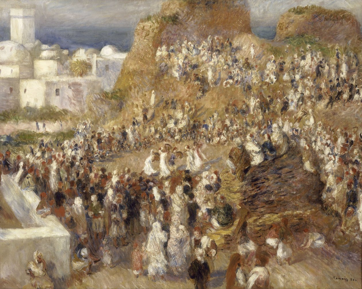 De moskee door Pierre-Auguste Renoir