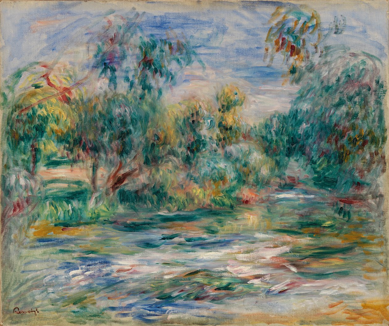 Landschap door Pierre-Auguste Renoir