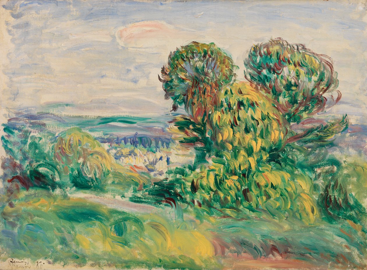 Landschap door Pierre-Auguste Renoir