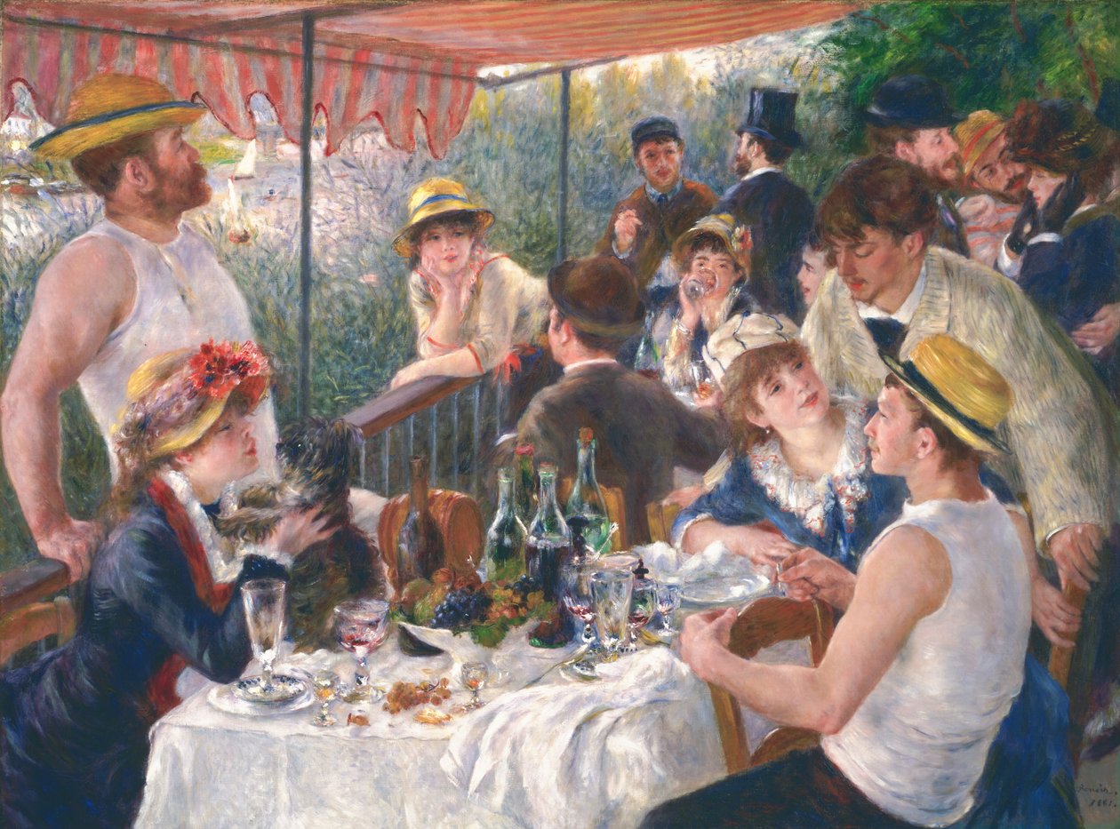 Lunch van de roeiers door Pierre-Auguste Renoir