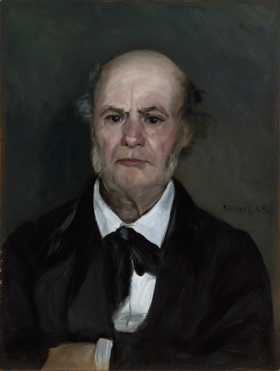 Léonard Renoir, de vader van de kunstenaar door Pierre-Auguste Renoir