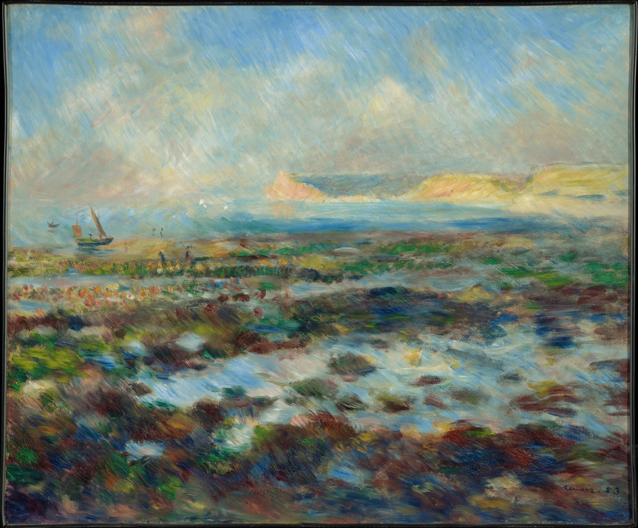 Laagwater, Yport door Pierre-Auguste Renoir