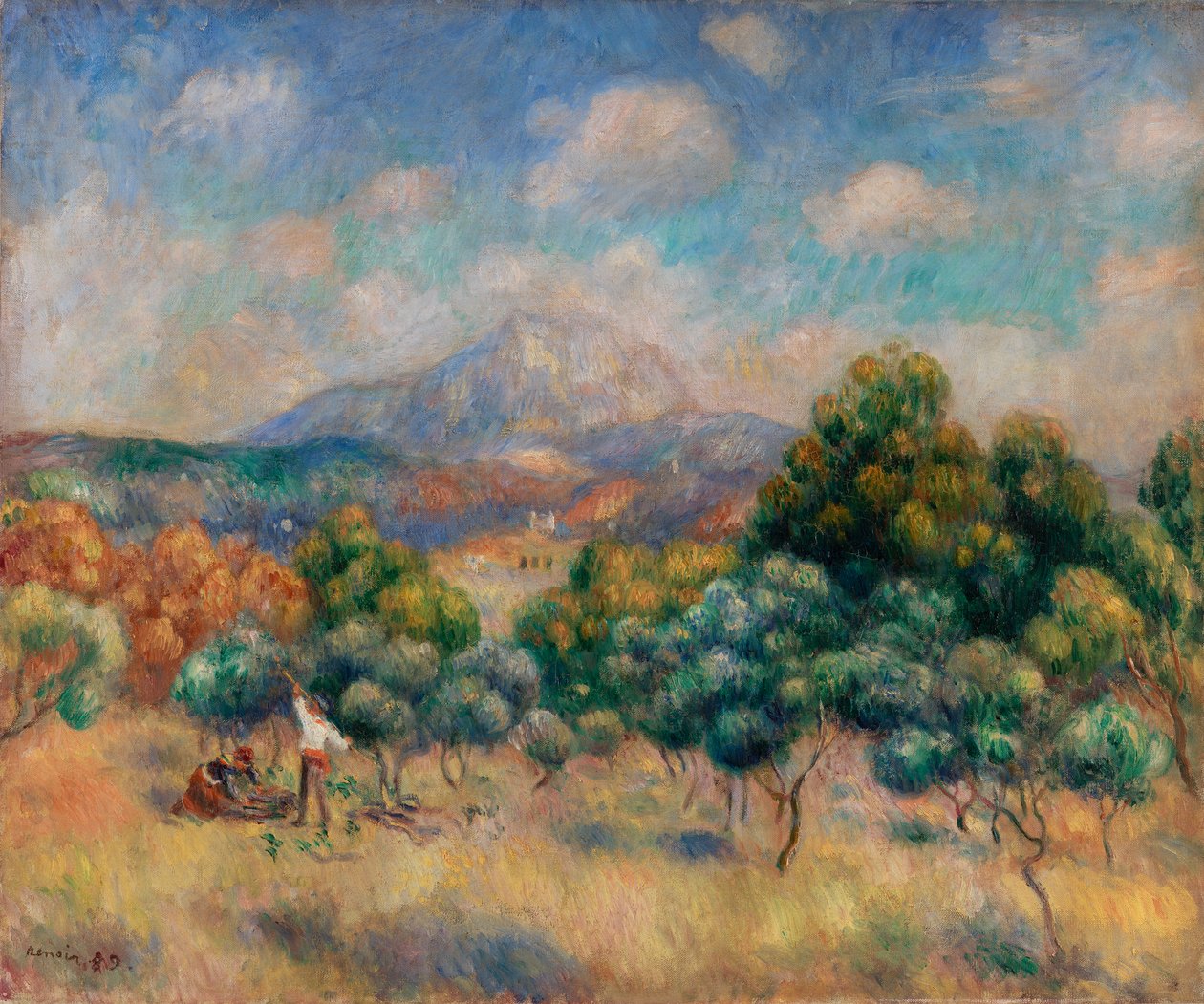 Montagne Sainte-Victoire door Pierre-Auguste Renoir
