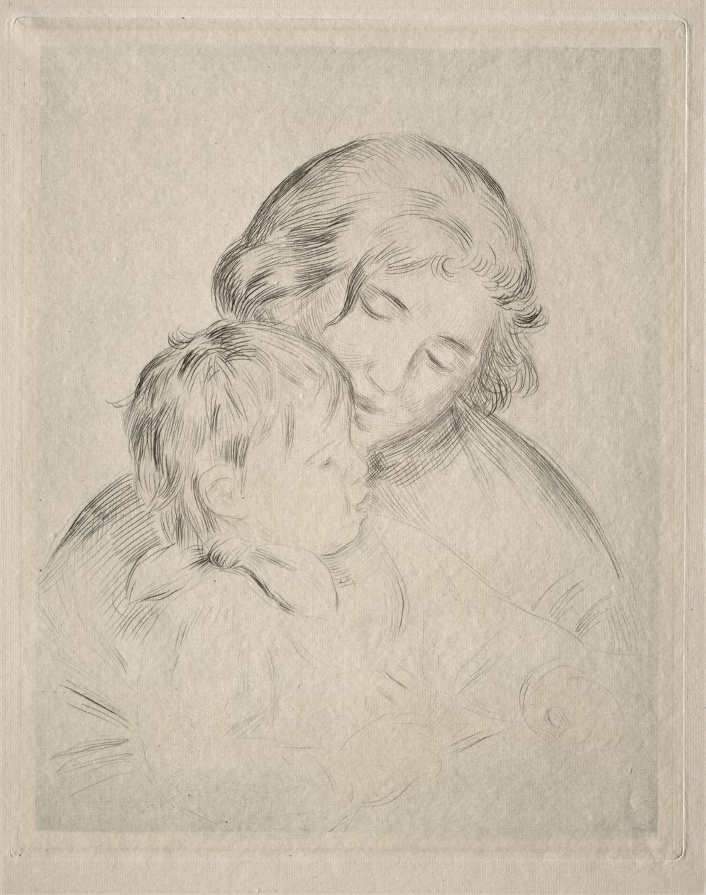 Moeder en Kind door Pierre-Auguste Renoir
