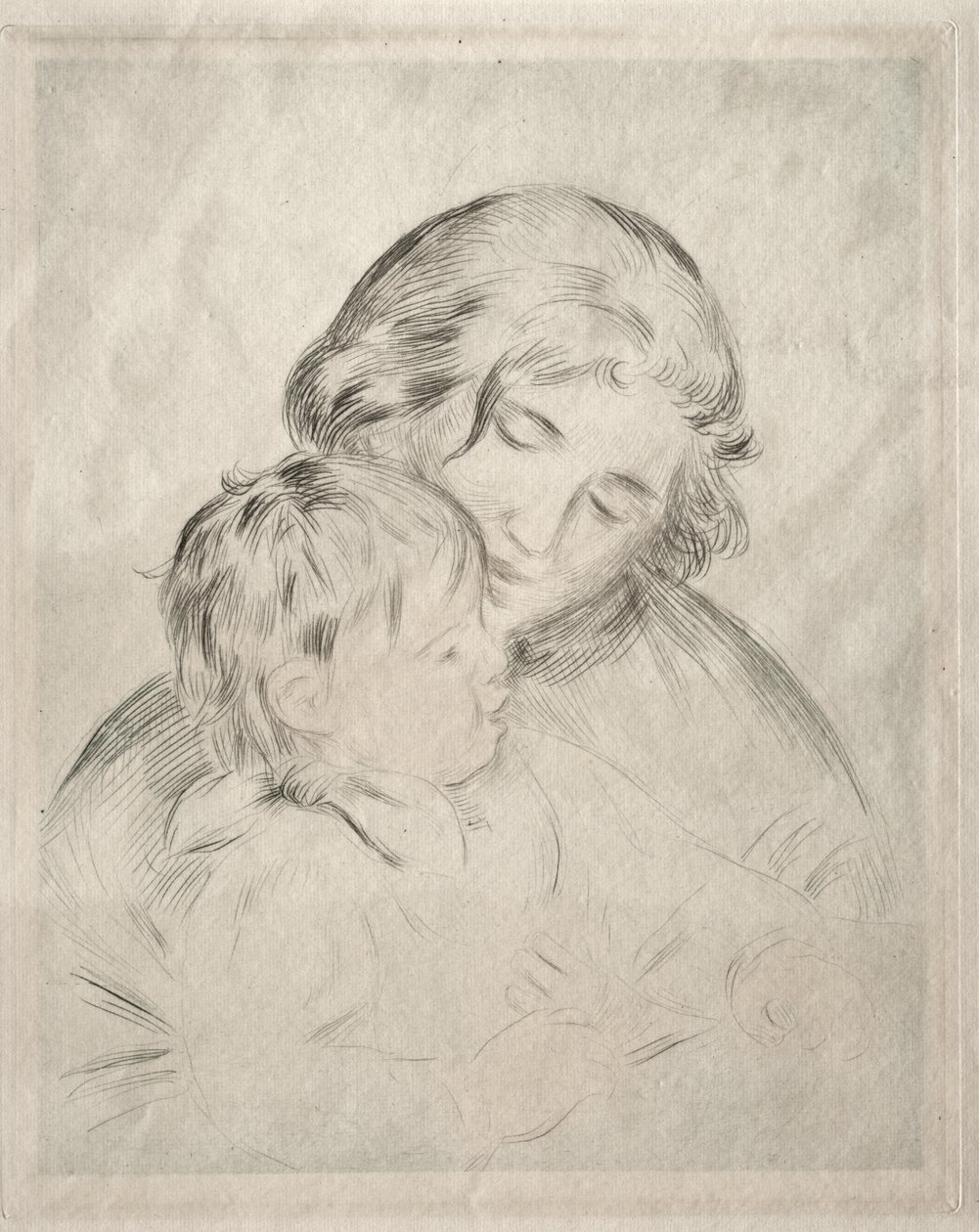 Moeder en Kind door Pierre-Auguste Renoir