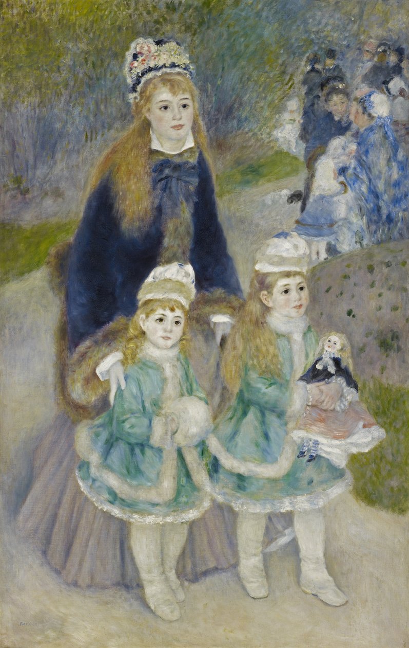 Moeder en kinderen (La Promenade) door Pierre-Auguste Renoir