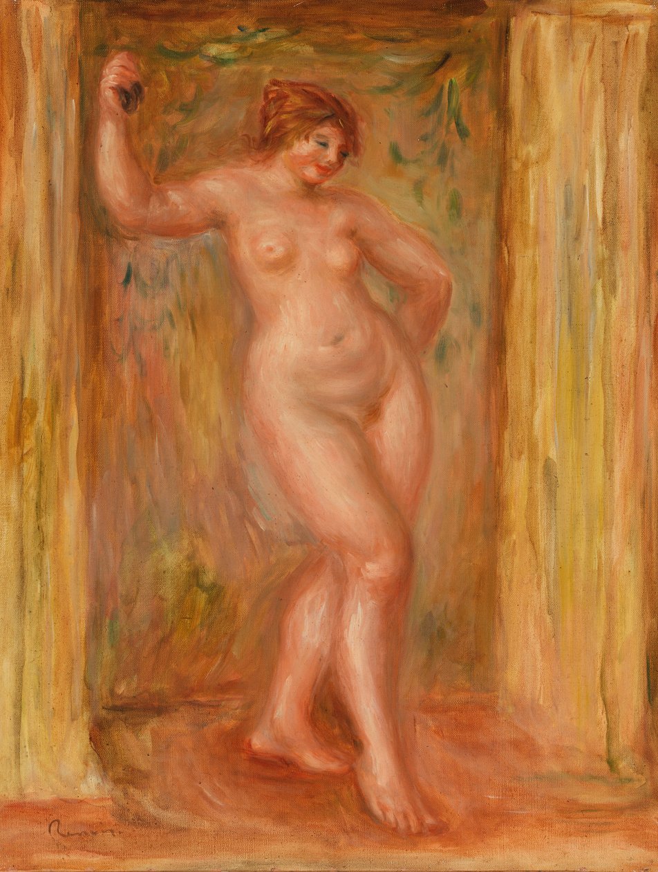 Naakt met Castagnetten door Pierre-Auguste Renoir