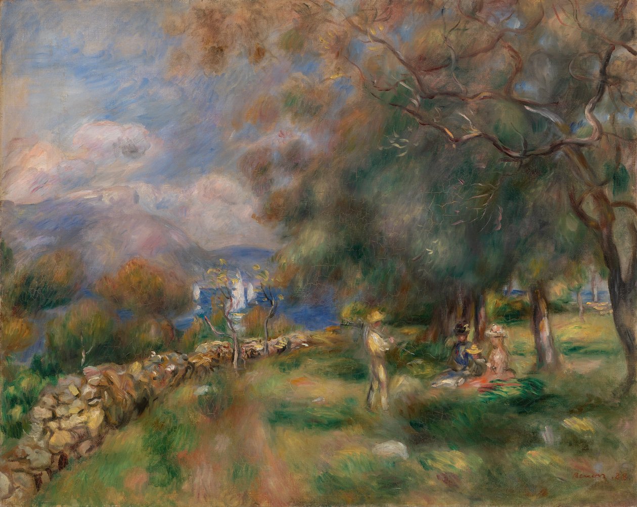 Schiereiland van Saint-Jean door Pierre-Auguste Renoir