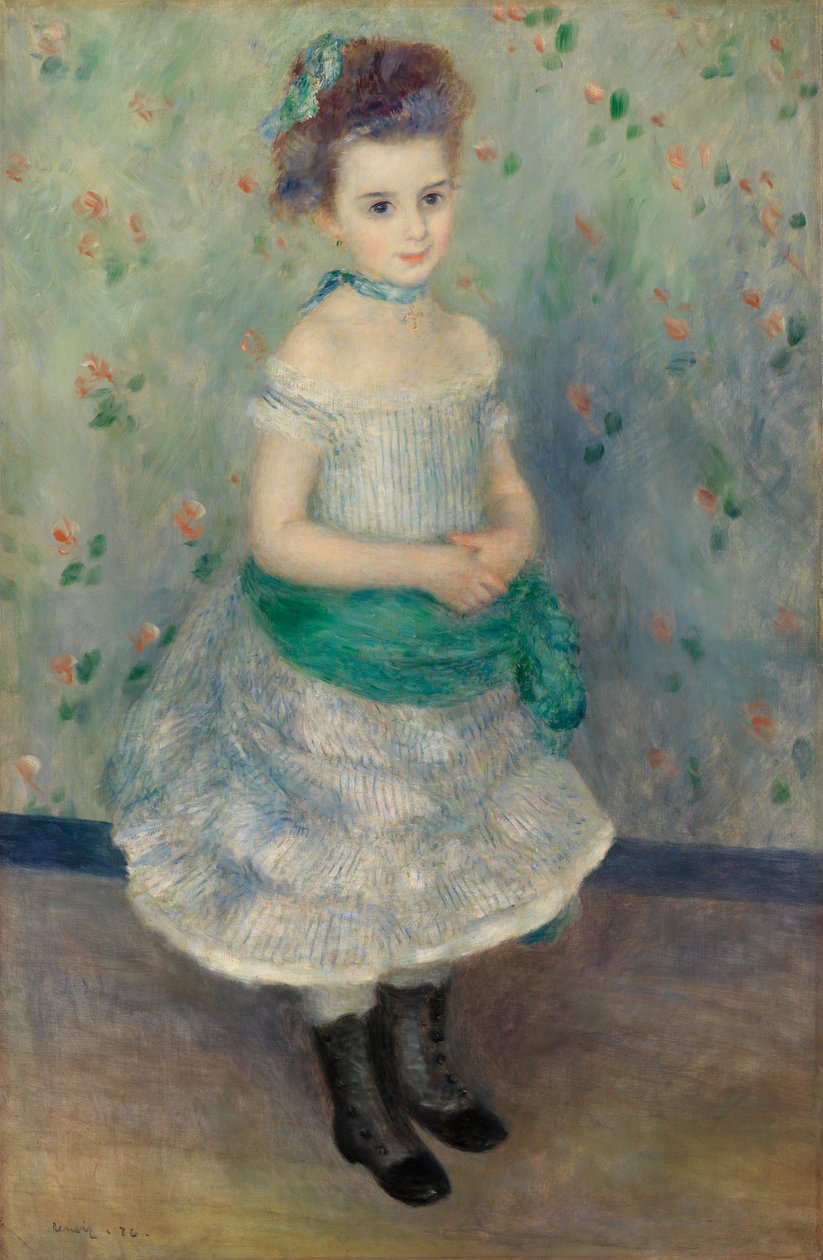 Portret van Jeanne Durand-Ruel door Pierre-Auguste Renoir