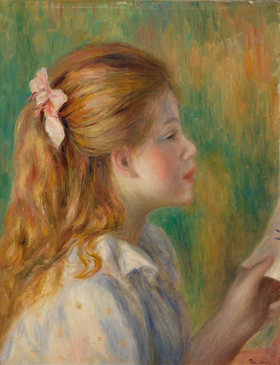 Lezen door Pierre-Auguste Renoir