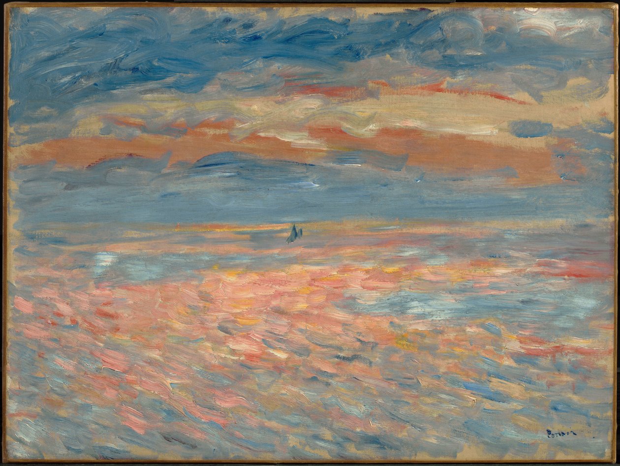 Zonsondergang door Pierre-Auguste Renoir