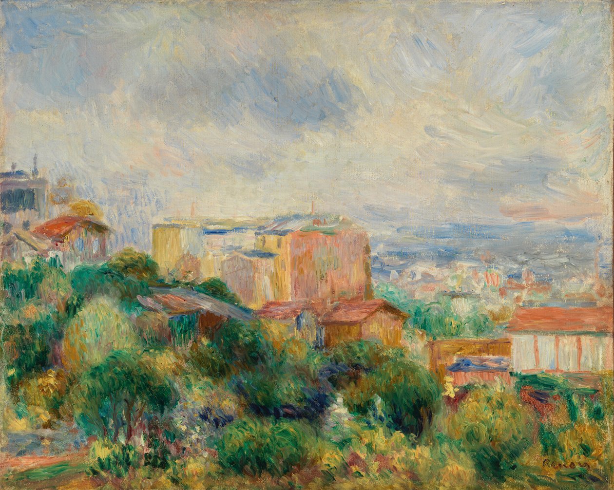 Uitzicht vanaf Montmartre door Pierre-Auguste Renoir