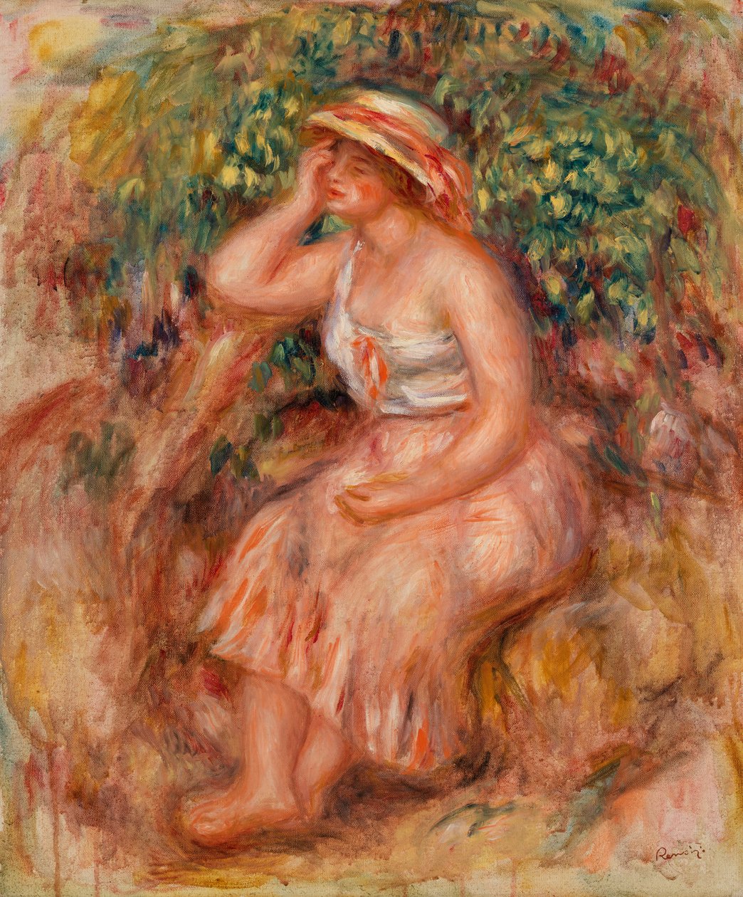 Dagdromende Vrouw door Pierre-Auguste Renoir