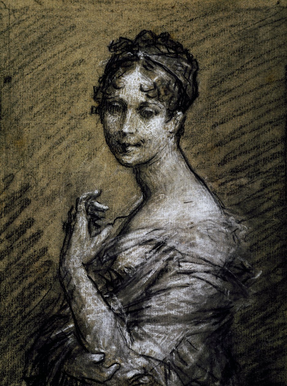 Portret van Josephine Bonaparte en Josephine de Beauharnais (Les Trois-Ilets) door Pierre Paul Prud