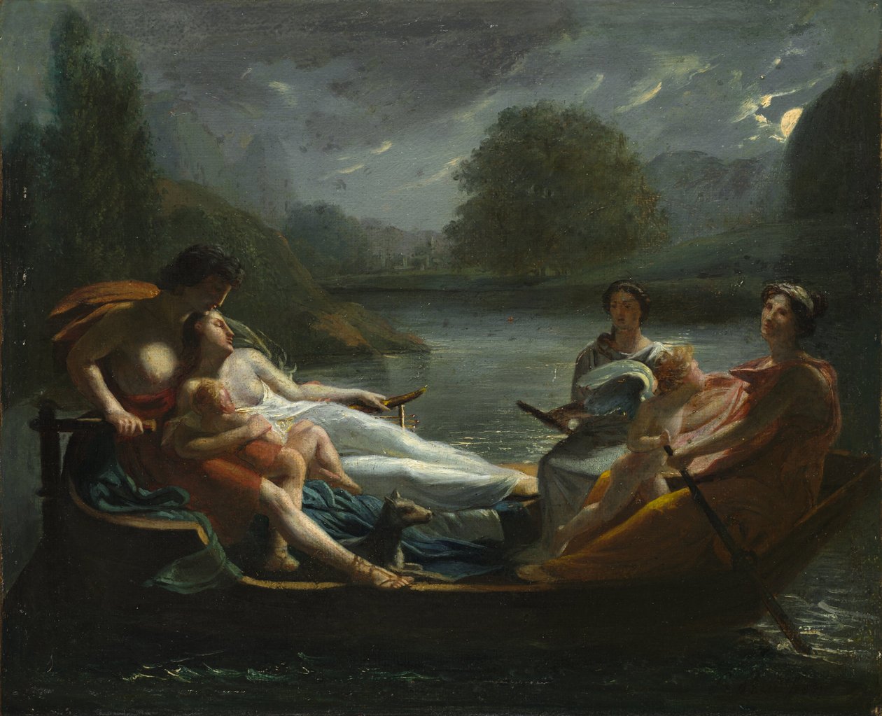 De droom van geluk, na 1819 door Pierre Paul Prud