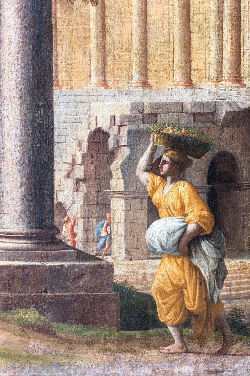 Landschap met oude ruïnes door Pierre (1612-88) Lemaire