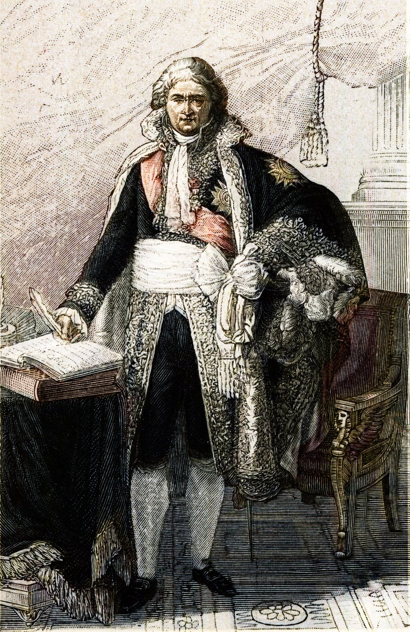 Portret van Jean Etienne Marie Portalis. Franse jurist en politicus (1746-1807) naar het schilderij van Pierre Gautherot door Pierre (after) Gautherot