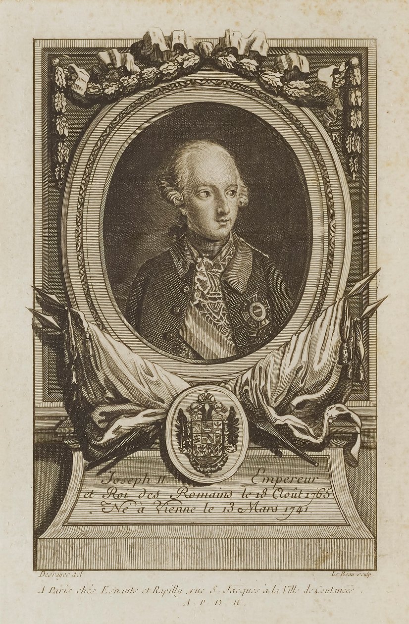 Joseph II door Pierre Adrien Le Beau