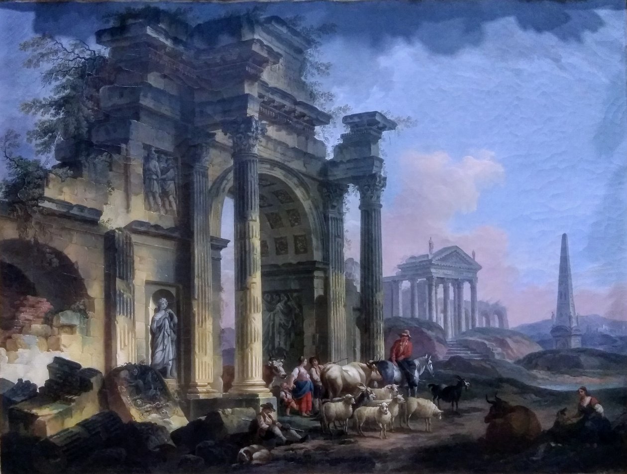 Frans:  Arc de triomphe door Pierre Antoine Demachy