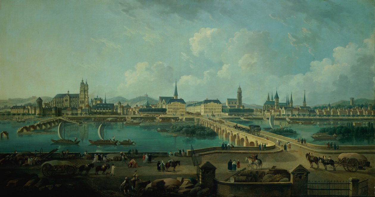Panoramisch Uitzicht op Tours, 1787 door Pierre Antoine Demachy