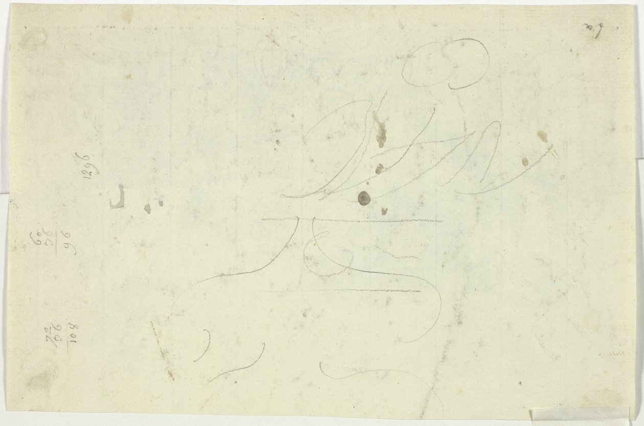 Schets en sommen door Pierre Antoine Mongin