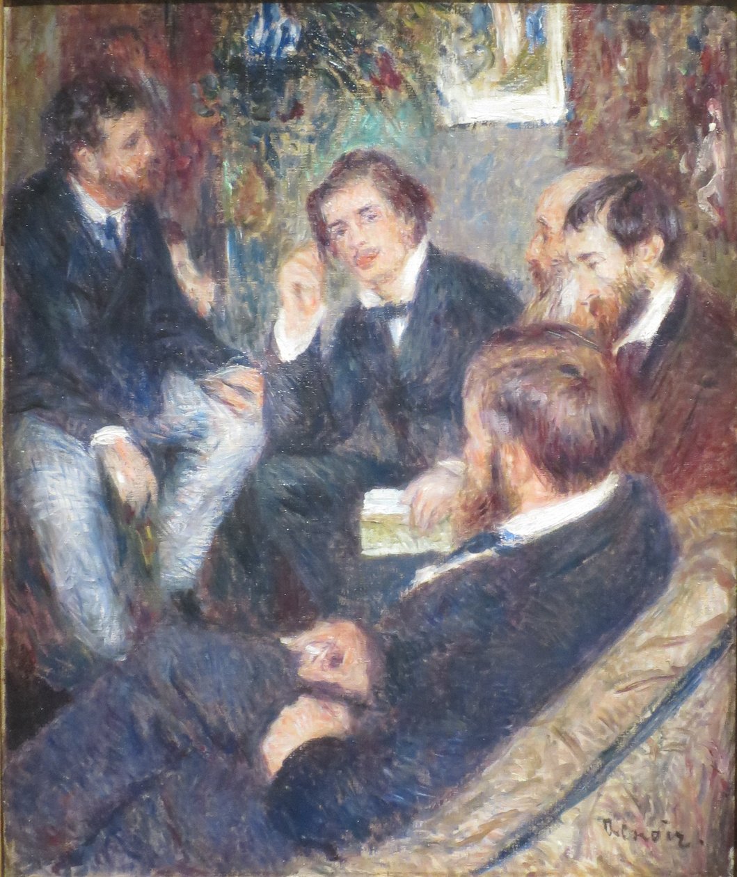 Bij Renoir thuis, rue St. Georges door Pierre Auguste Renoir