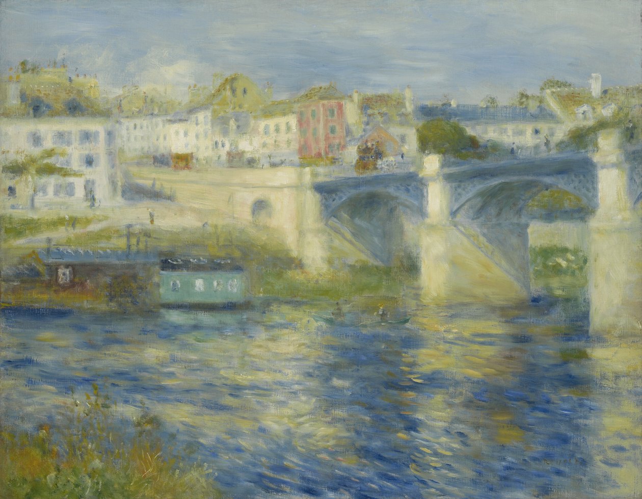 Brug bij Chatou door Pierre Auguste Renoir