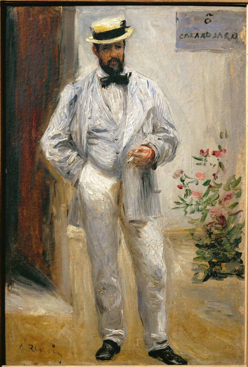 Charles Le Coeur (olieverf op doek) door Pierre Auguste Renoir