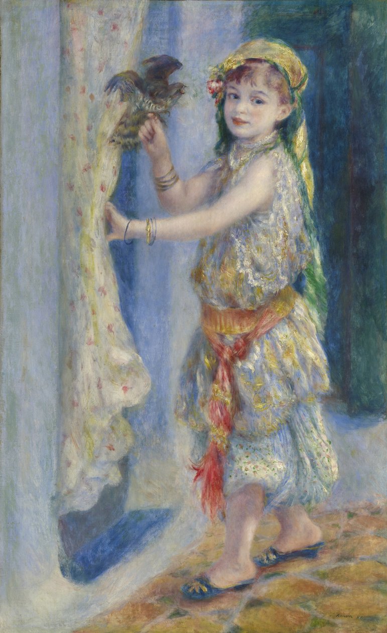 Kind met een Vogel door Pierre Auguste Renoir
