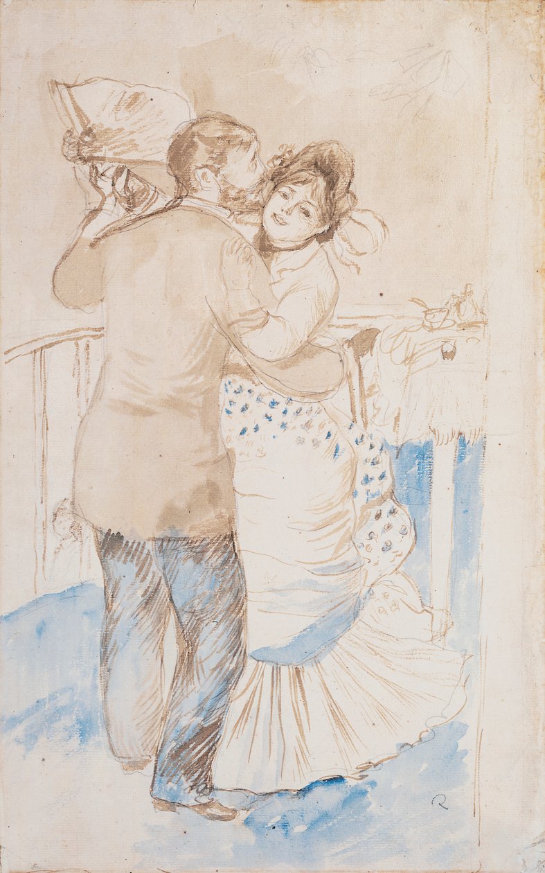 Plattelandsdans, 1883 door Pierre Auguste Renoir