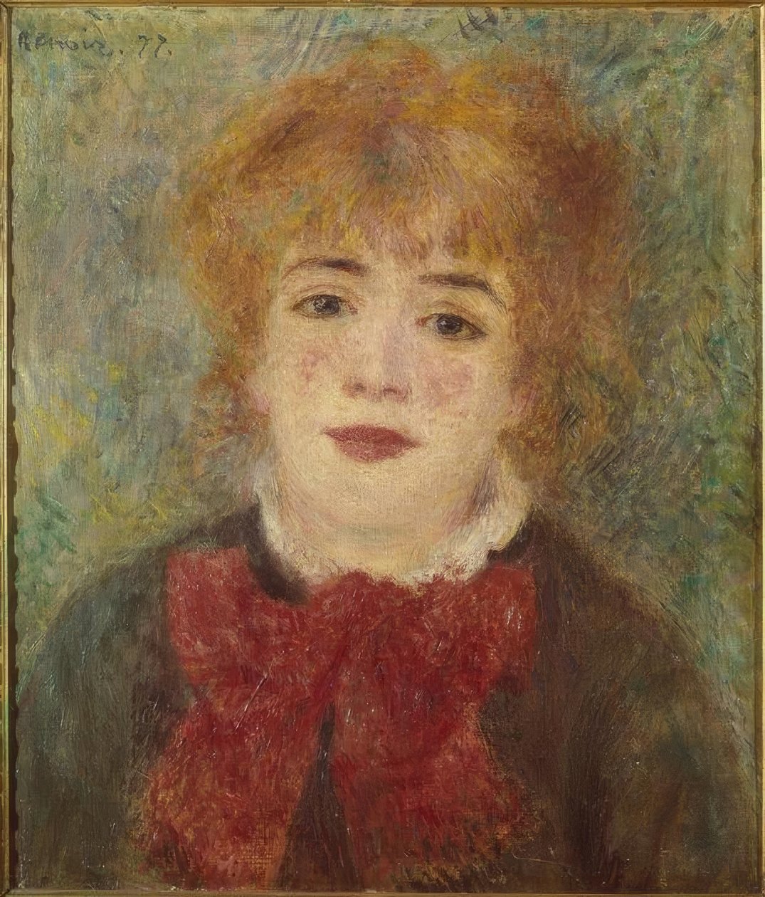 Portret van een dame door Pierre Auguste Renoir