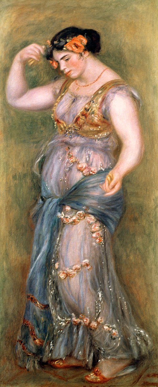 Dansend meisje met castagnetten, 1909 door Pierre-Auguste Renoir