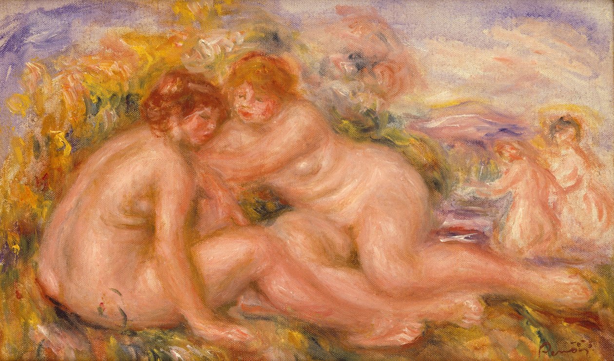 Vier Baders door Pierre Auguste Renoir