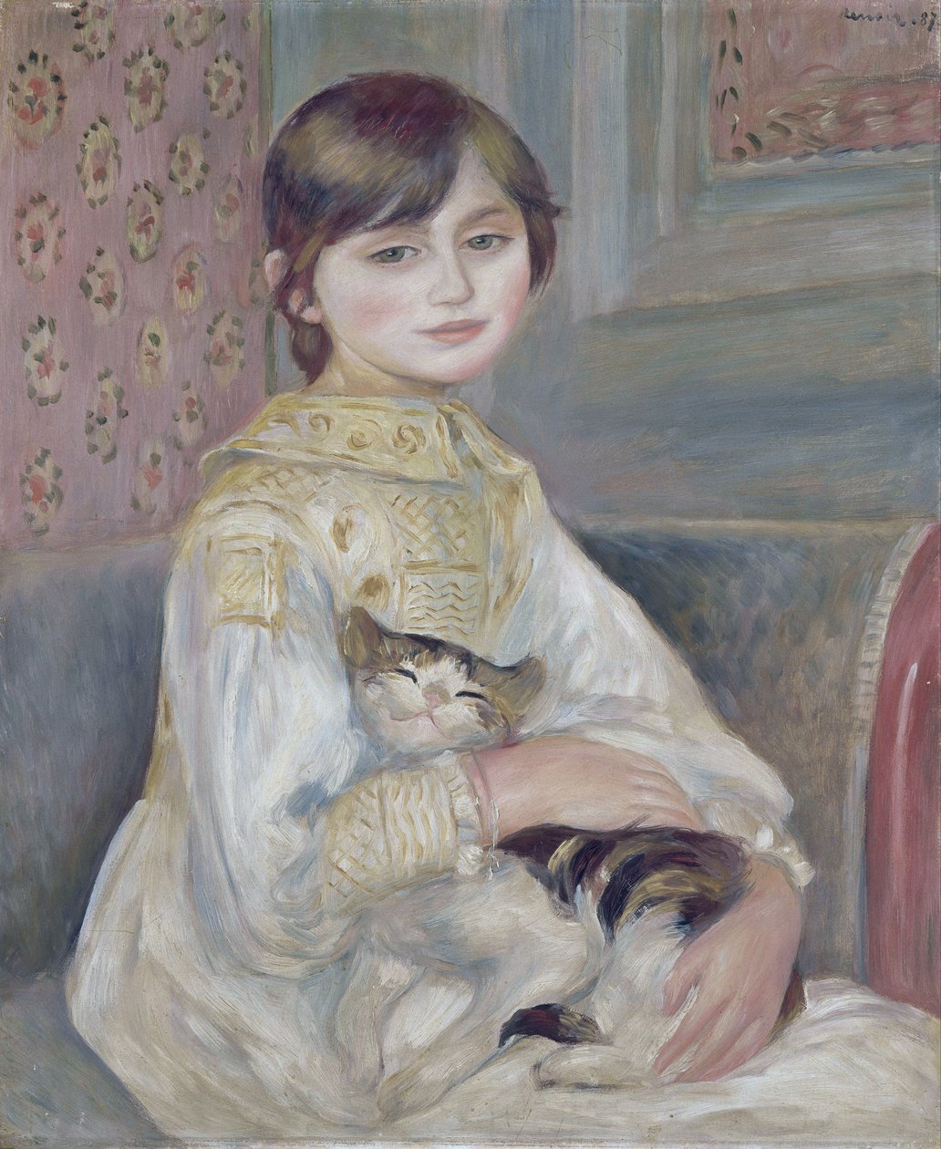 Julie Manet, ook bekend als het Kattenkind door Pierre Auguste Renoir
