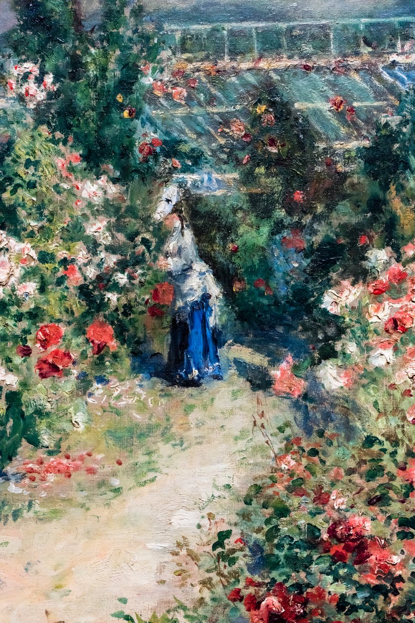 La Serre, detail, ca. 1876 (Olieverf op doek) door Pierre Auguste Renoir