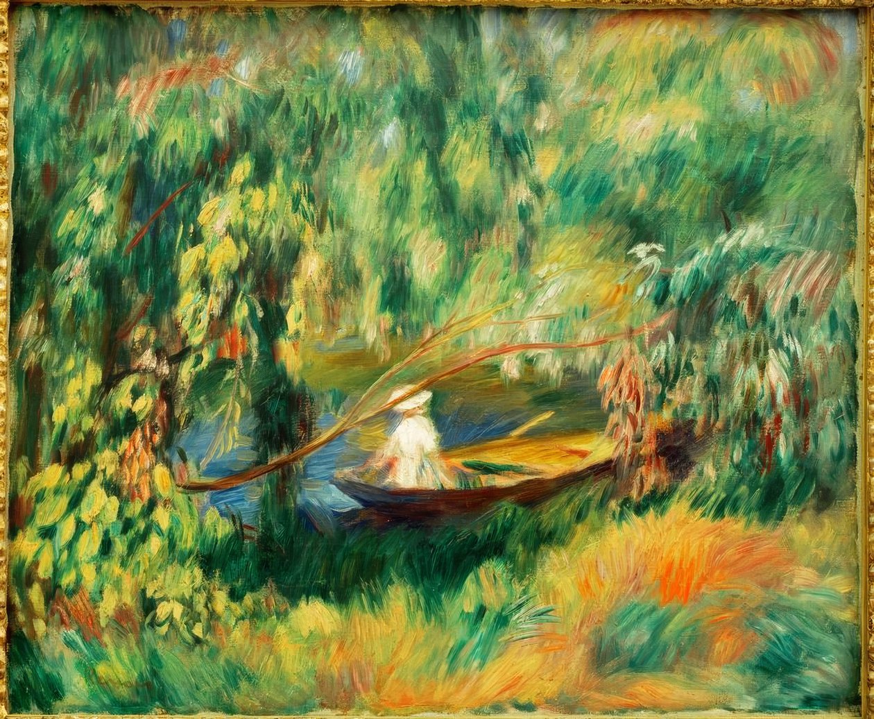 De boot door Pierre-Auguste Renoir