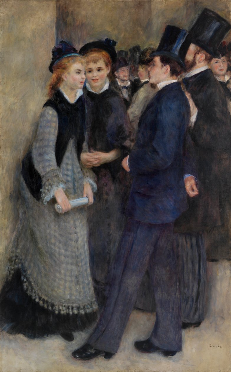 Het Conservatorium Verlaten door Pierre Auguste Renoir