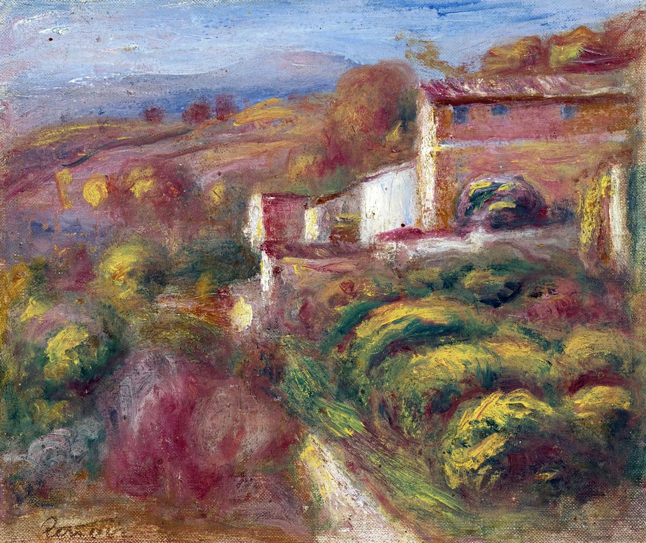 Postkantoor (Cagnes sur mer) door Pierre Auguste Renoir