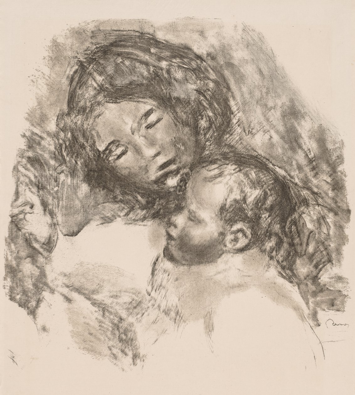 Moederschap door Pierre Auguste Renoir