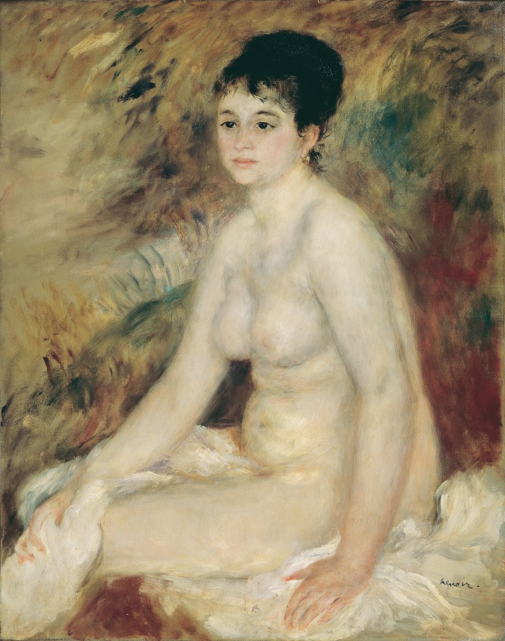 Na het bad door Pierre Auguste Renoir