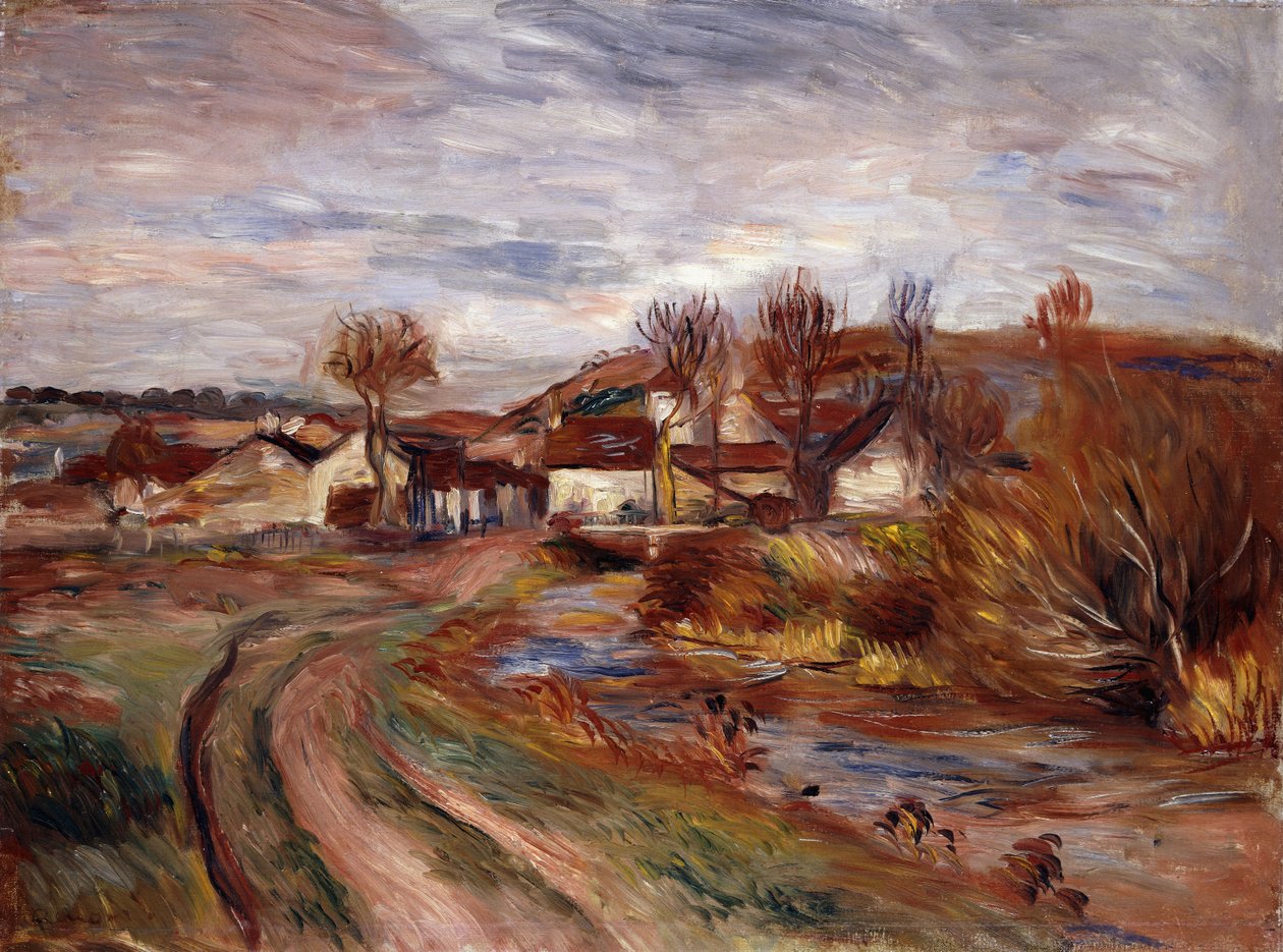 Normandisch landschap door Pierre Auguste Renoir
