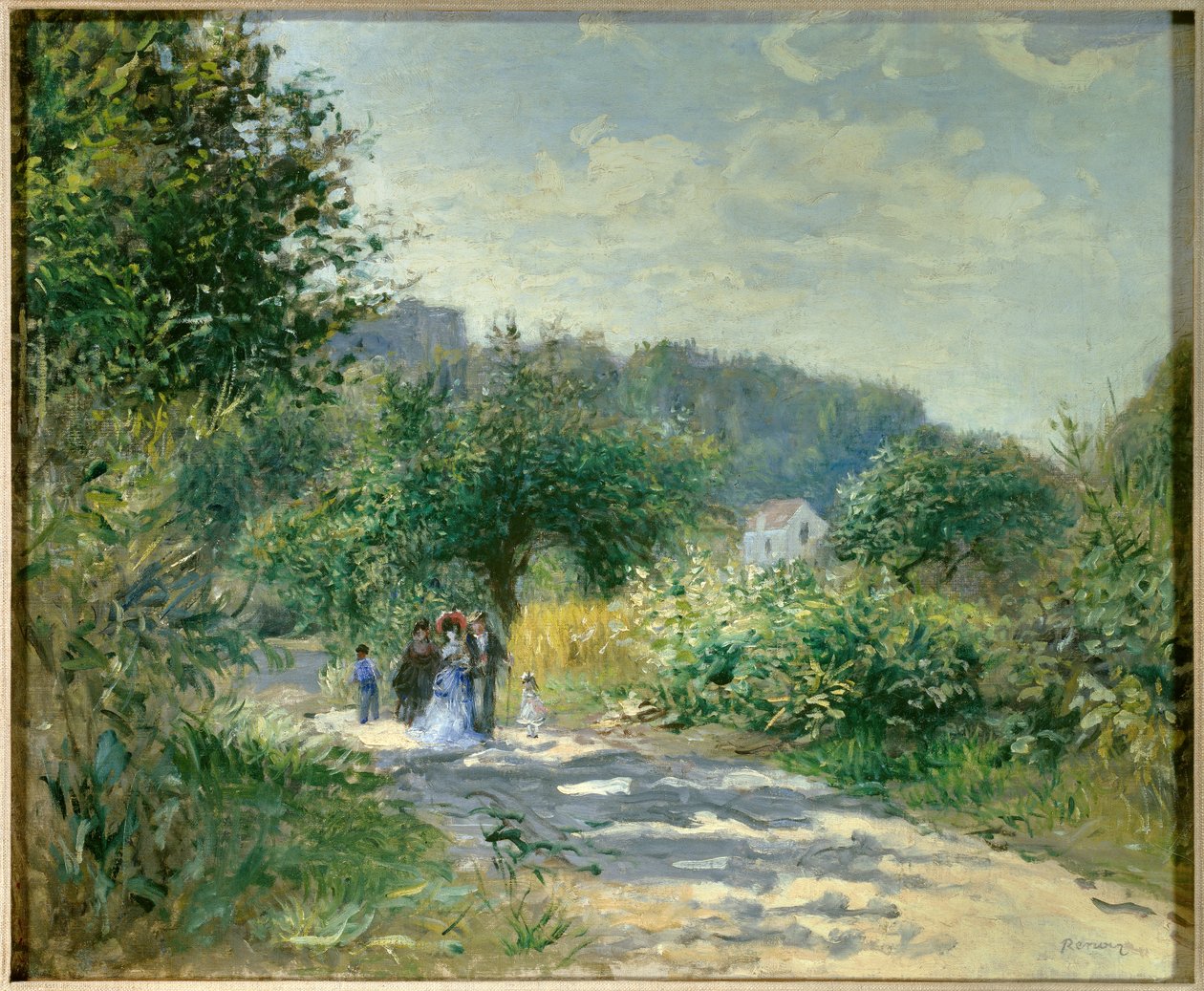 Pad naar Louveciennes door Pierre-Auguste Renoir